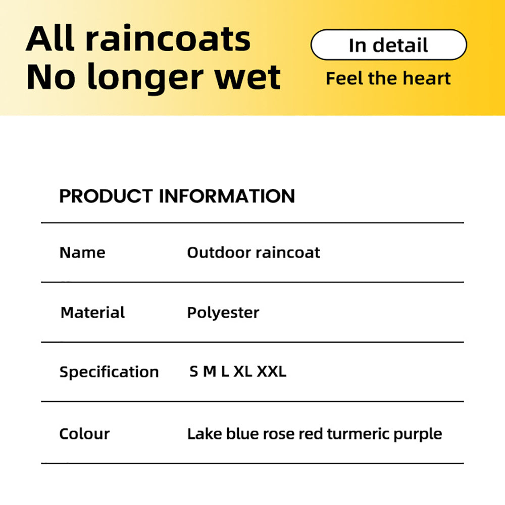 Waterproof Dog Raincoat with Hood, Reflective Strap & Leash Hole